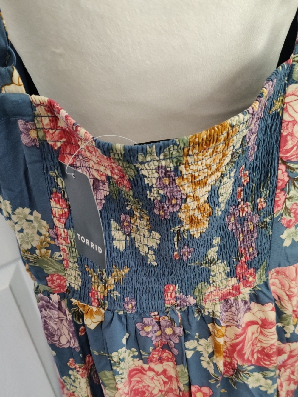 Nwt Torrid 3X Midi Challis Sweetheart Dress - Picture 4 of 9